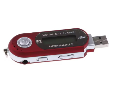 4GB USB MP4 MP3 Música Vídeo Leitor Digital Gravação com Rádio FM eBook Vermelho 4