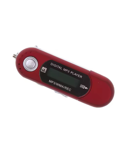 4GB USB MP4 MP3 Música Vídeo Leitor Digital Gravação com Rádio FM eBook Vermelho