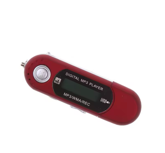 4GB USB MP4 MP3 Música Vídeo Leitor Digital Gravação com Rádio FM eBook Vermelho