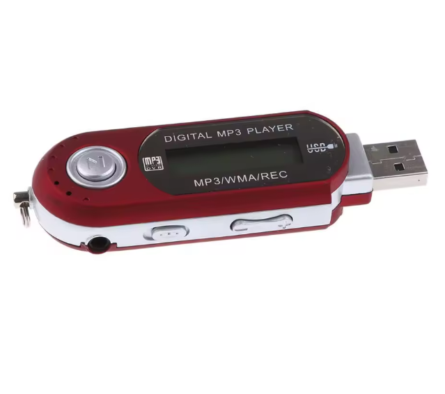 4GB USB MP4 MP3 Música Vídeo Leitor Digital Gravação com Rádio FM eBook Vermelho