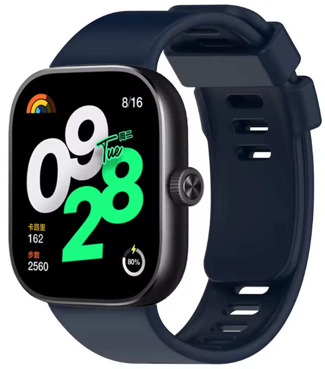 Pulseira Esportiva de Silicone para Redmi Watch 6/5/4 e Xiaomi Mi Band 8/9 Pro - Correia de Substituição, Acessório para Smartwatch