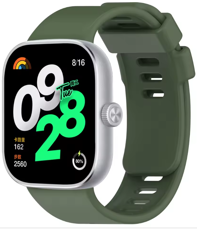 Pulseira Esportiva de Silicone para Redmi Watch 6/5/4 e Xiaomi Mi Band 8/9 Pro - Correia de Substituição, Acessório para Smartwatch
